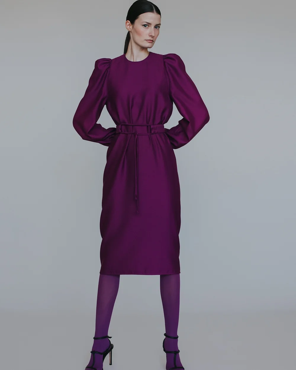 Aubergine Kleid – Simone Becke Kitzbühel