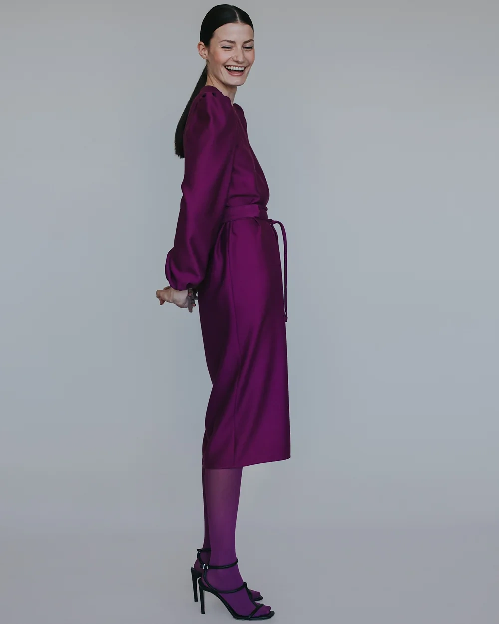 Aubergine Kleid – Simone Becke Kitzbühel