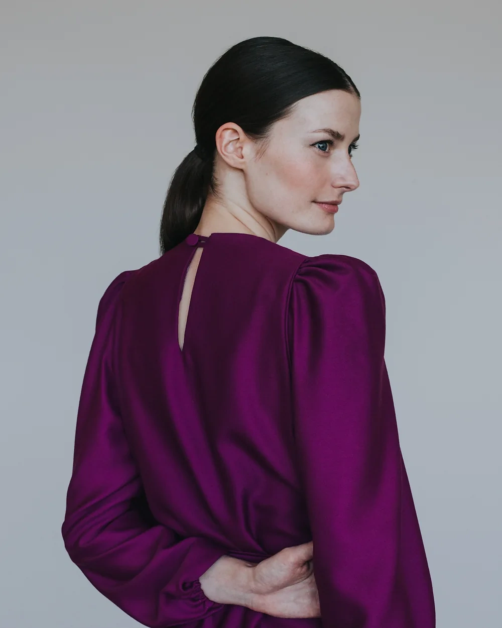 Aubergine Kleid – Simone Becke Kitzbühel