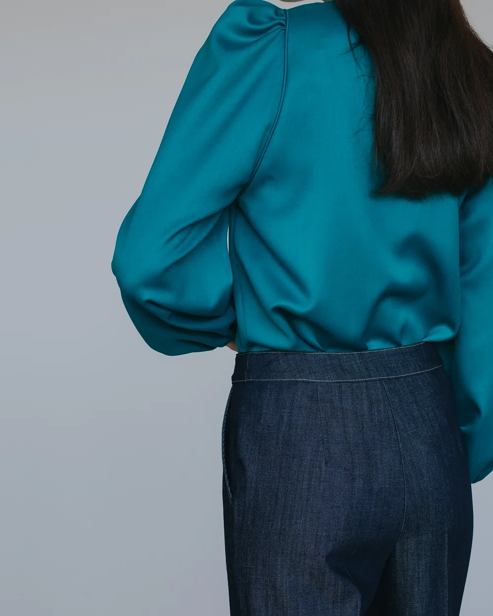 Petrol-Bluse – Simone Becke Kitzbühel