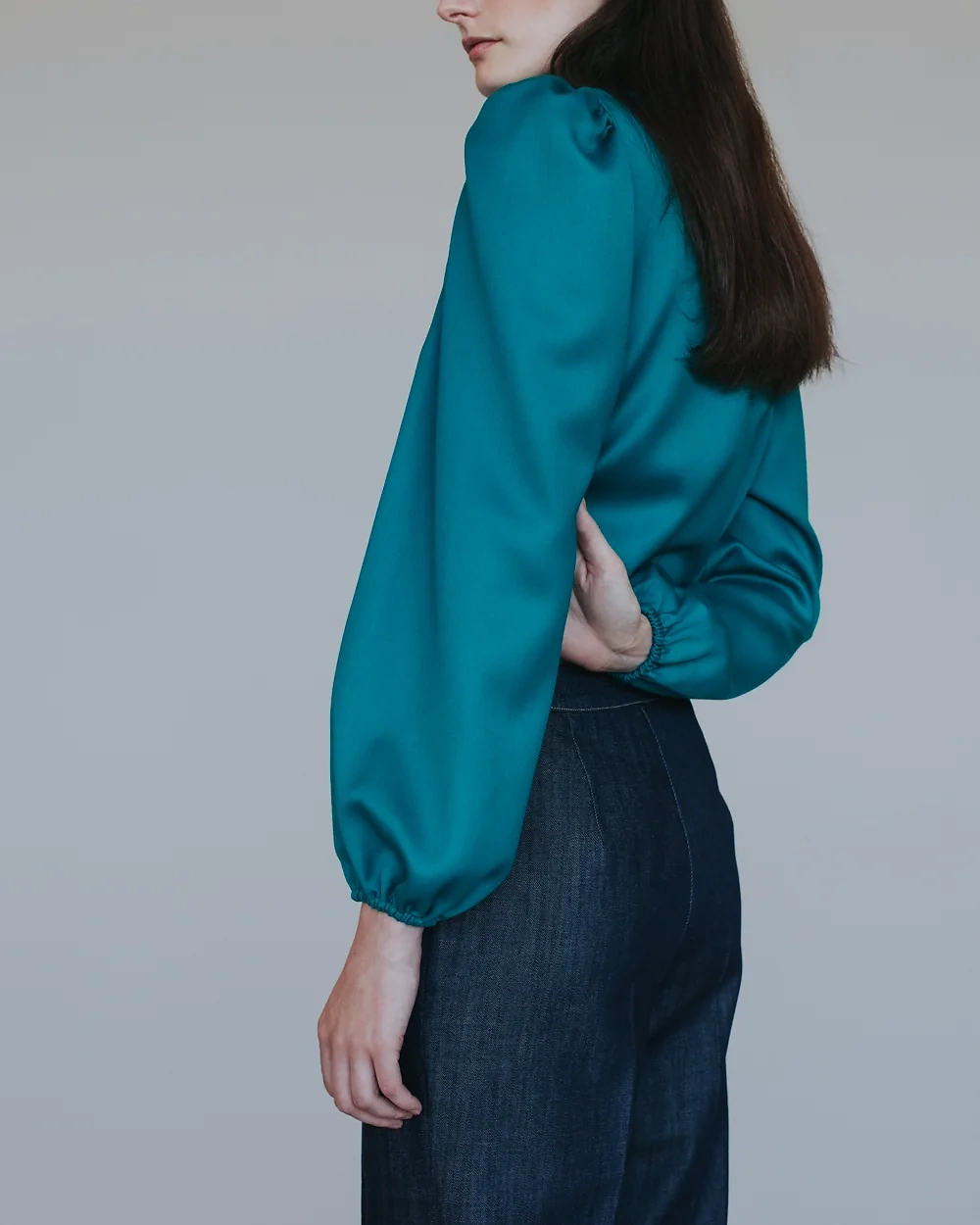 Petrol-Bluse – Simone Becke Kitzbühel