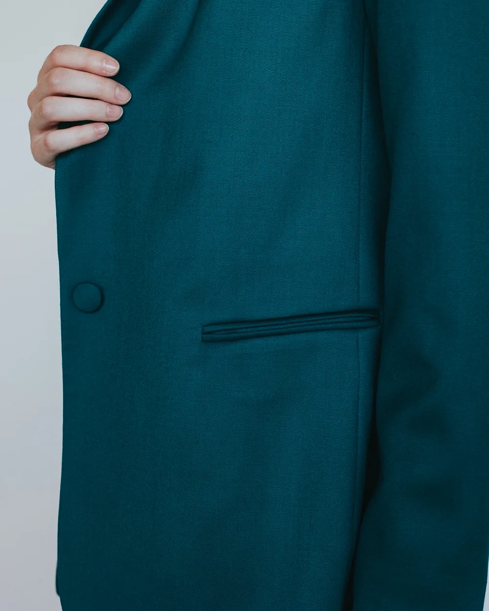 Petrolfarbener Anzug – Simone Becke AW20