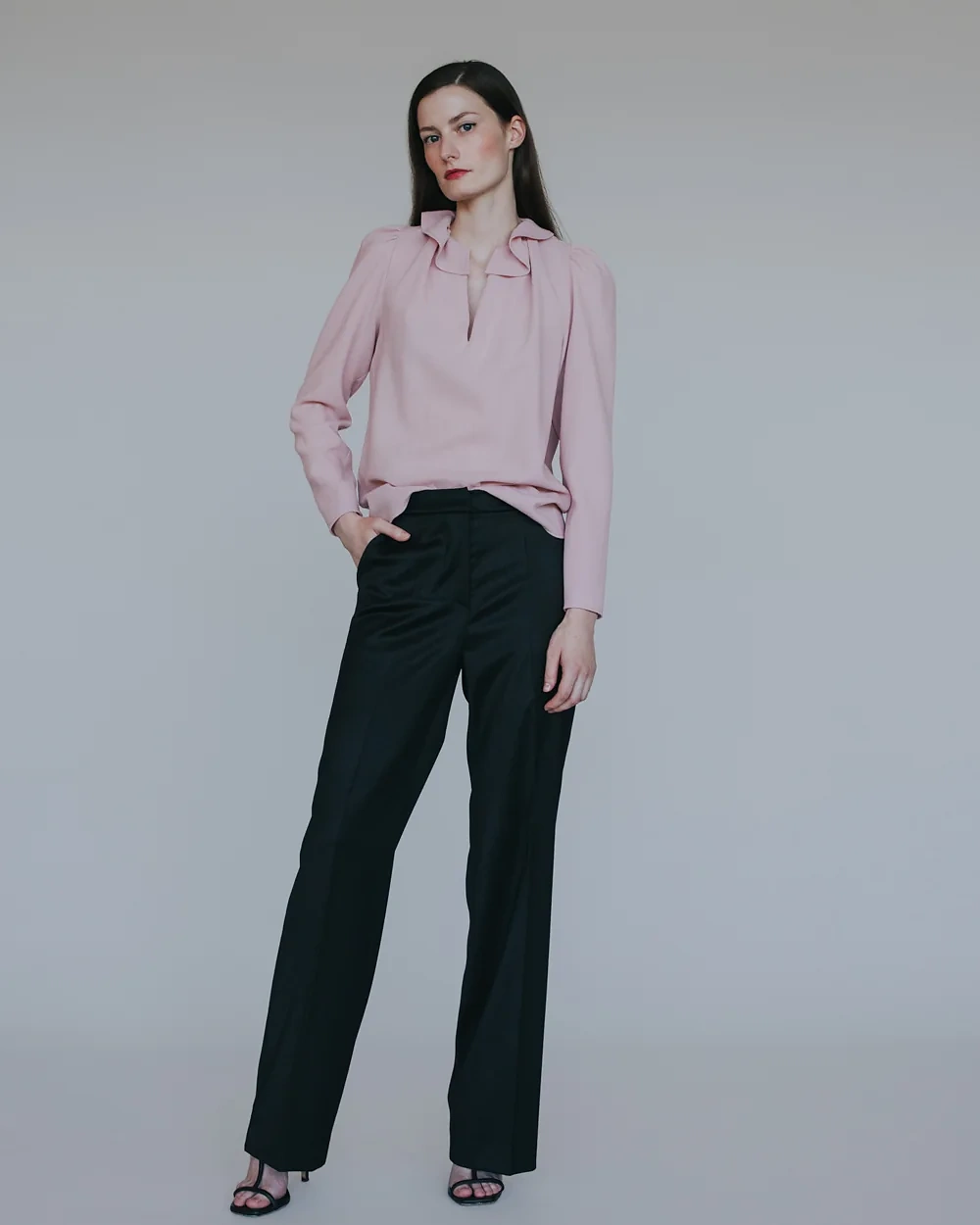 Puderfarbene Bluse – Simone Becke AW20
