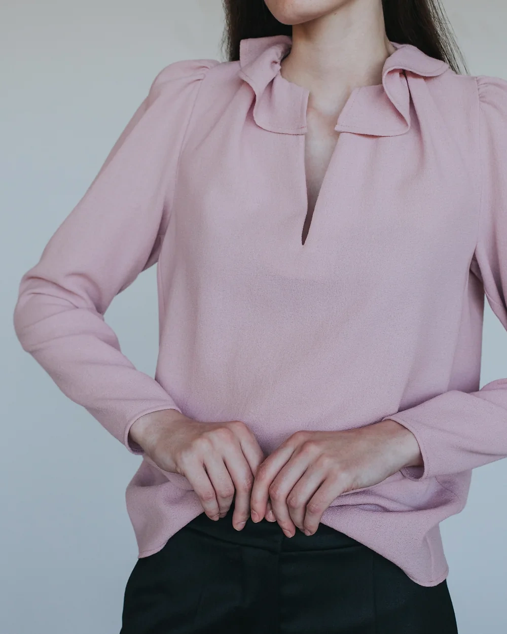 Puderfarbene Bluse – Simone Becke AW20