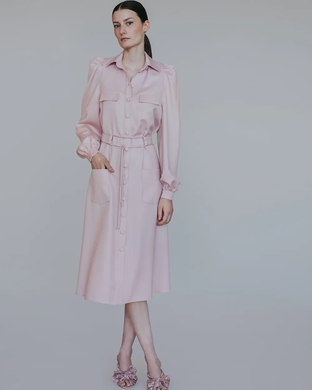 Rosé Hemdblusenkleid – Simone Becke AW20