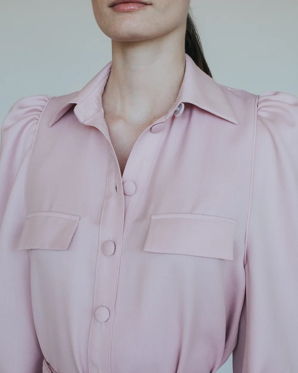 Rosé Hemdblusenkleid – Simone Becke AW20