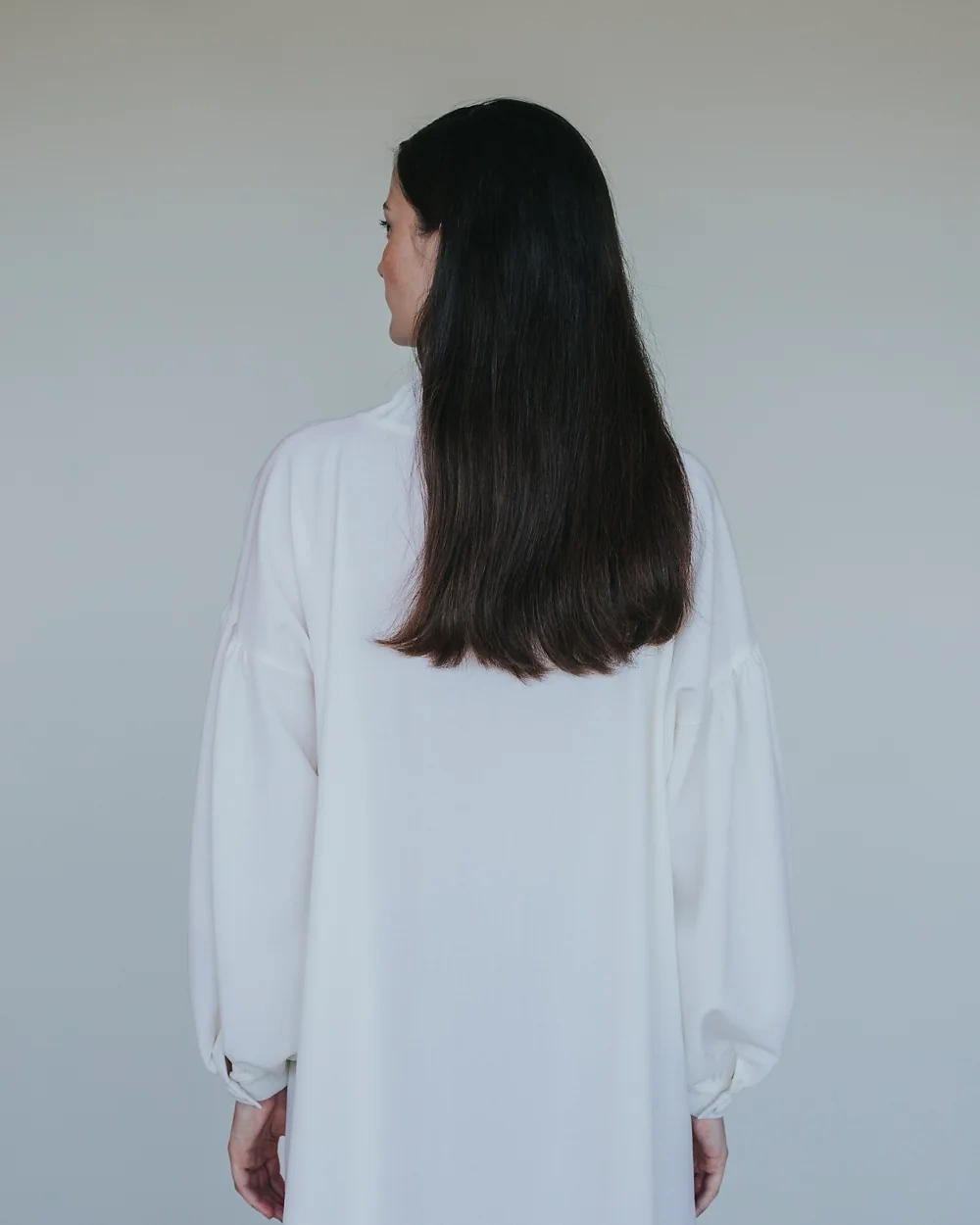 Lange weiße Bluse – Simone Becke AW20
