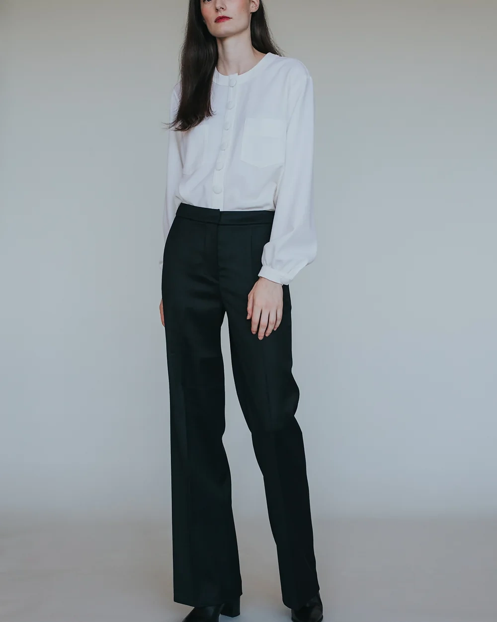 Weiße Utility-Bluse – Simone Becke AW20