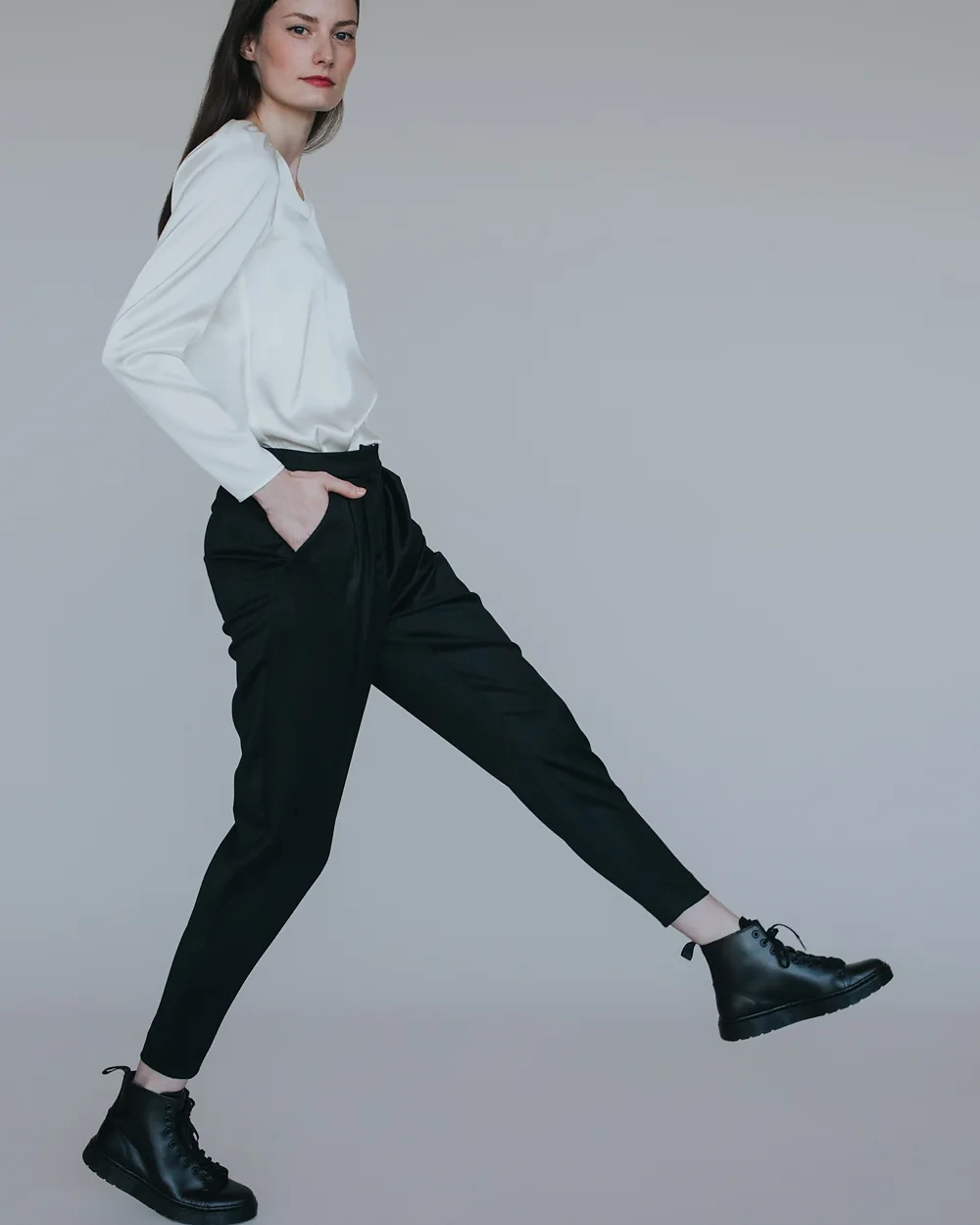 Weiße Utility-Bluse – Simone Becke AW20