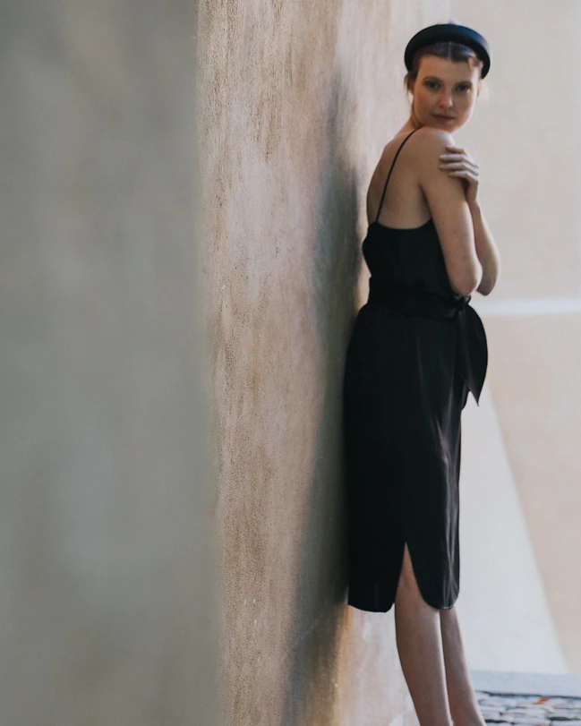 Schwarze Culotte aus der SS20 Kollektion – Simone Becke