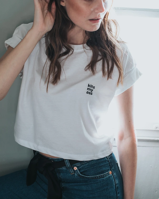 Weißes T-Shirt aus der SS20 Kollektion – Simone Becke