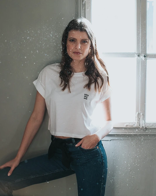 Weißes T-Shirt aus der SS20 Kollektion – Simone Becke