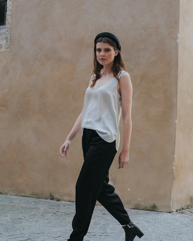 Weißes Top aus der SS20 Kollektion – Simone Becke